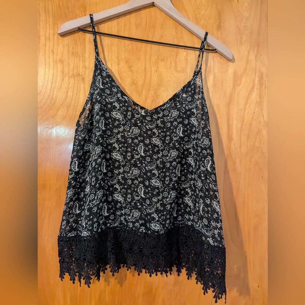 Black sheer top